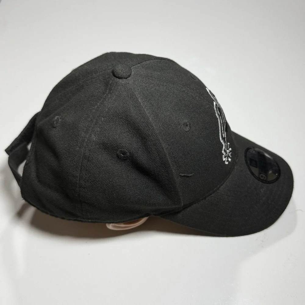 New Era 9Forty Youth San Antonio Spurs Adjustable Hat Hardwood Classic Black Cap